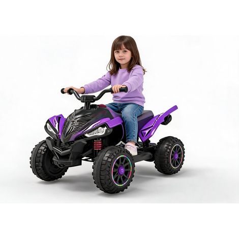 Voiture électrique pour enfants 12 V, 4,5 Ah, 25 W, traction double, siège en plastique A (1/2)