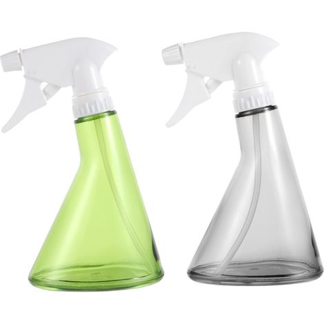 Juego de dos botellas pulverizadoras con dos atomizadores para regar plantas de jardín e hidratar plantas de interior. (1/5)
