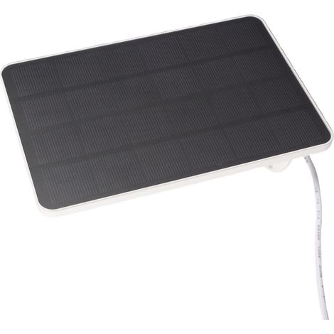 Panneau solaire pour appareil photo, chargeur étanche IP65, 5 V, 4 W, haute efficacité, pour micro USB-C, blanc (1/5)