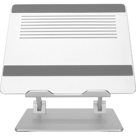 Verstellbarer Laptopständer aus silberfarbener Aluminiumlegierung, multifunktionaler Kühlständer für Laptops