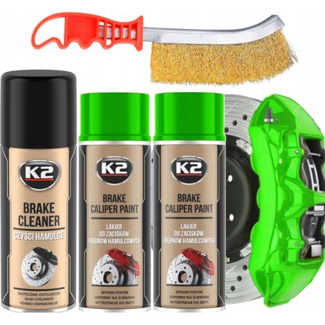 K2 Bremssattellack zum Lackieren von Bremssätteln grün (1/5)