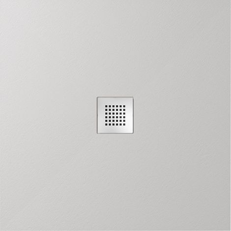 Receveur de douche carré gris pierre effet marbre 90x90cm Hauteur 2,4cm Mod. Kos