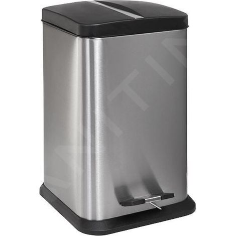 Sanela - Poubelle en inox, 20 litres, mat SLZN 80X