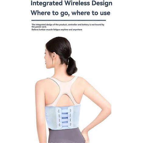Ceinture de massage EMS sans fil pour la taille avec fonction chauffante et vibrante --- (1/5)