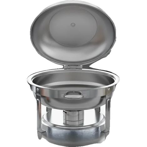 Fuente para servir, capacidad de 7,5 L, acero inoxidable 410, para colocar sobre la encimera, diseño redondo, requiere montaje. (1/5)
