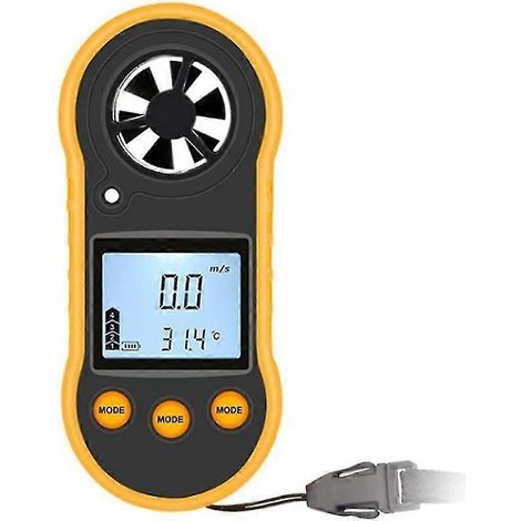 anémomètre numérique portable, capteur de vitesse du vent, vitesse du vent (1/5)