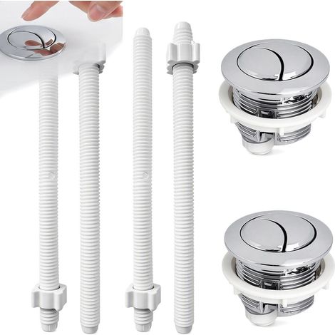 Bouton Chasse d'Eau WC Bouton Poussoir Chasse d'Eau Double Commande 38mm (1/5)
