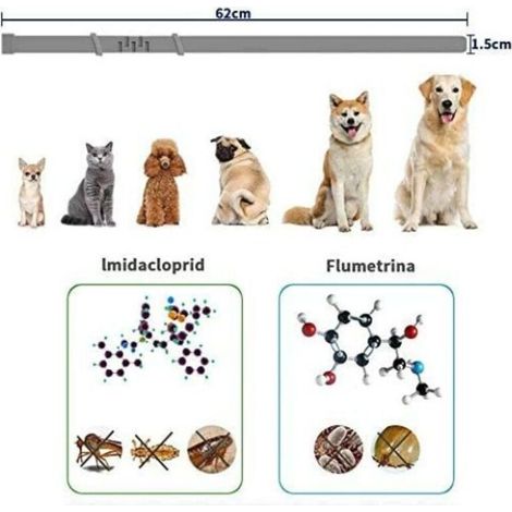Collier réglable Anti-puces et tiques pour Chiens - Imperméable - Protection Efficacité 8 Mois - Huile Essentielle Naturelle