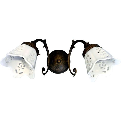 Sapho Vintage - Lampada da parete Brindisi, 40 W, bronzo MC052 (1/3)