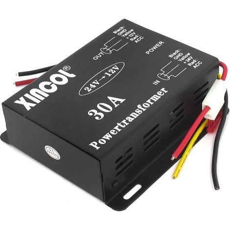 Convertisseur Dc 30a Amp Voiture 24v Vers 12v Voiture Camion Camping Car (1/3)