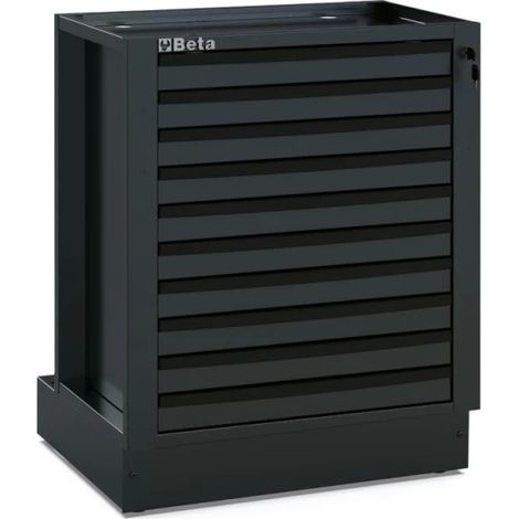 Beta – Kit de 10 plastrons colorés pour meubles d'atelier – Modèle RSC50 2.0 – Personnalisation pour plans de travail gris anthracite