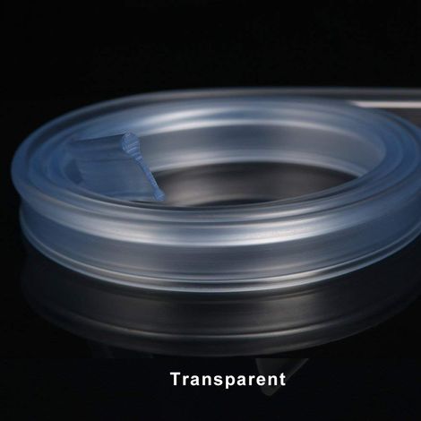 ELEGANT Soft Rubber Shower Screen Seal for Folding Door 1200mm Transparent