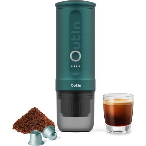 OutIn Nano Tragbare elektrische Espressomaschine USB-C – Türkis