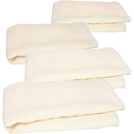 4 mousselines en tissu à égoutter le fromage