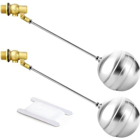 3/4" BSP 304 stainless steel floating ball valve, DN15 adjustable float ball valve for water tanks and water level control (1/3)