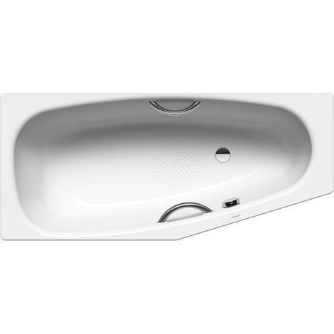 Kaldewei Badewanne Mini Star Kombi.-Form 430x750x1570mm Rechts 110l Alpinweiß m. Antislip, GL, ÜL, o. PEFF (1/3)
