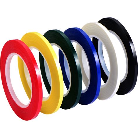 6 Pièces Graphique Ruban de Grille 3 mm Largeur, 6 Couleurs (1/5)