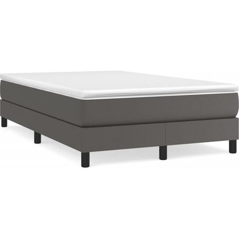 Maison Exclusive - Boxspringbettgestell Grau 120x200 cm Kunstlede