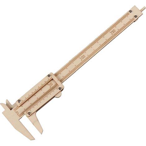 Règle à Coulisse en Bois Multifonction pour Peinture et Travail du Bois, Surface Lisse Beige, Facile à Transporter, pour Usage Professionnel (1/5)