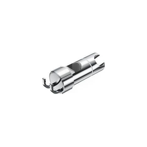 Supporto doccia regolabile con 2 ganci per soffioni da 20,5 a 23,5 mm, supporto universale per soffione doccia per barre da 18-25 mm, cromato, supporto per doccetta a mano (1/4)