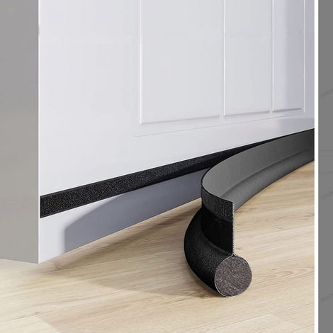1 Joint d'étanchéité de porte gris, simple face, adhésif fort, réduction bruit et poussière, pour intérieur et extérieur (1/5)