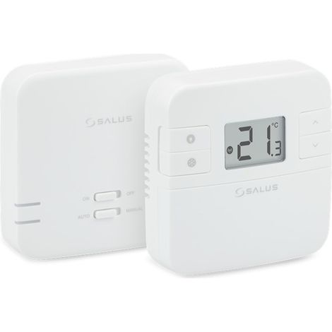 Thermostat d'ambiance numérique sans fil RT310RF – Gestion de chauffage connecté – Portée 30m – Fréquence 868 MHz – Modes veille et hors-gel – Salus (1/5)