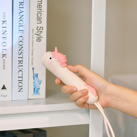 Licorne rechargeable LED lampe de poche, mignonne lampe de poche en silicone en forme d'animal, Confortable Touch Presse pour régler la luminosité éclairage extérieur Lumière créative.
