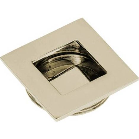 MANIGLIA DA INCASSO D 35X40 MM NICHEL
