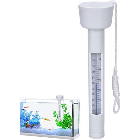 Schwimmendes Poolthermometer, Wasserthermometer, präzise und leicht ablesbare Temperaturanzeige, 4,57 x 2,29 x 18,54 cm, geeignet für Whirlpools und Spas (1/5)