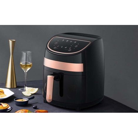 Deerma KZ100 Fritadeira de Ar Quente 3 L 1000 W para Fritar, Assar e Cozer, Preta (1/5)