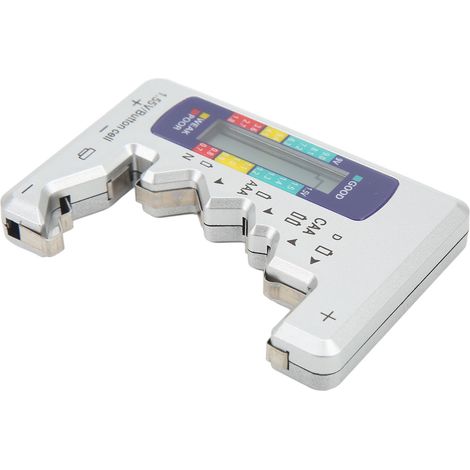 Testeur de capacité de piles numérique universel DCN AAA AA 9V 1,5V (analyseur de piles boutons argentées) (1/5)