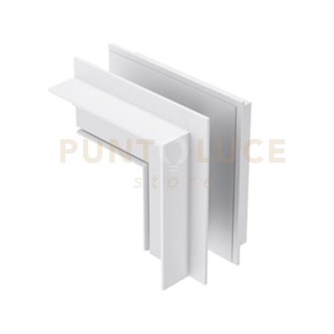 GBIGIB2- ANGOLO 90° PER SISTEMA O BINARIO INCASSO SOFFITTO/PARETE BIANCO
