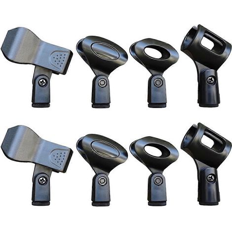 Lot de 8 pinces pour microphone, support de microphone universel, pince de serrage (1/5)