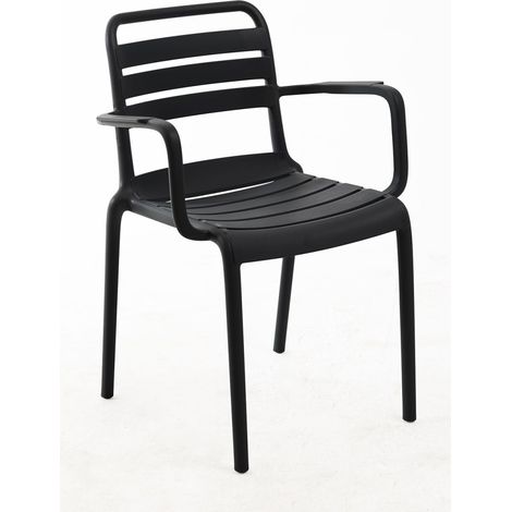 Sillas Jardín - Silla Belia con Brazos - Negro (1/5)