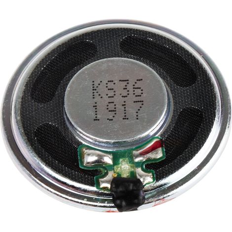 Haut-parleur miniature RS PRO 36 (Dia.) x 4.8mm Ø 36mm 8O 1W ( Prix pour 1 ) (1/2)