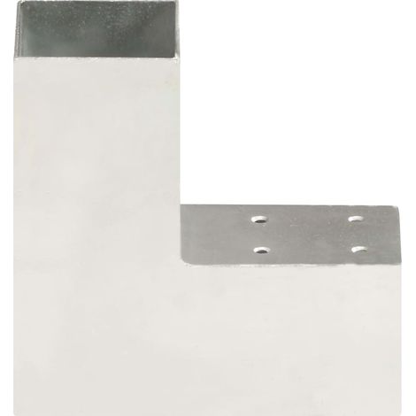 Connecteur de poteau Forme en L Métal galvanisé 71x71 mm (1/5)