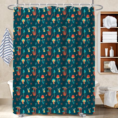 Rideau de bain en polyester 180x180 imprimé rideau séchage rapide pour une déco unique (1/5)