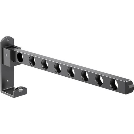 Étendoir Mural Pliable, Utilisation intérieure et extérieure 8 trous 32cm (1/5)