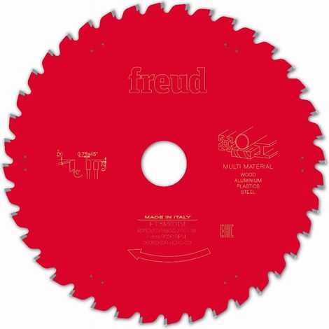 Lama per sega circolare portatile FREUD - Ø210 2,4/1,6 AL30 Z40 TPB 0° - F03FS09886 -FR15M001M