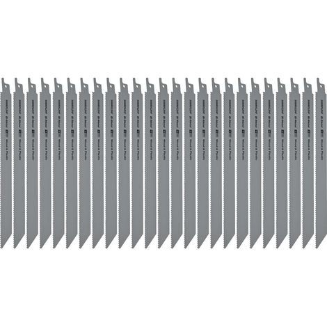 Reciprocating Saw Blade Wood &amp Plastics 230mm Length 10tpi Bi Metal Pack of 25 (1/2)