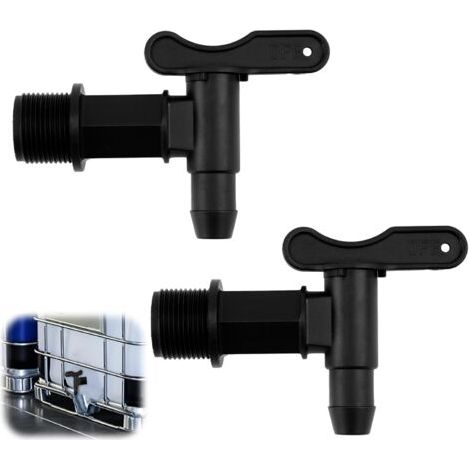 BUNTHAUS 2 robinets de seau en plastique 3/4 pouce Robinets de seau, robinets de rechange pour distributeur de vin (1/5)