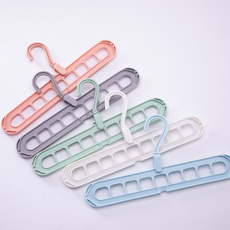 cintre magique gain de place, organisateur de placard intelligent et multifonctionnel, cintre cascade haut de gamme à 9 emplacements, conception innovante pour vêtements lourds, chemises, pantalons, r (1/5)