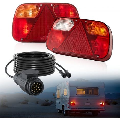 Feux de Remorque 2PCs Feux Arrière/Stop/Clignotant/ de Plaque (1/5)