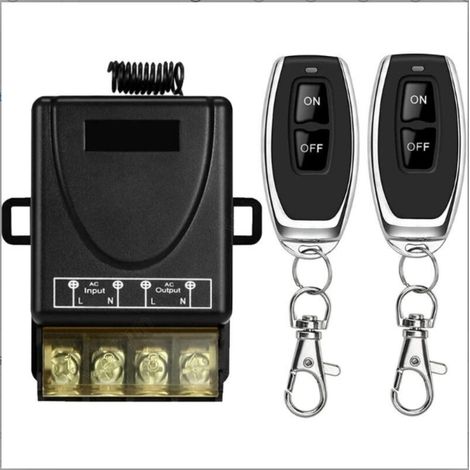 Interrupteur de télécommande sans fil haute puissance 433 MHz, télécommande RF AC 220 V/240 V/110 V 30 A pour éclairage, pompe à eau, appareils ménagers, irrigation agricole