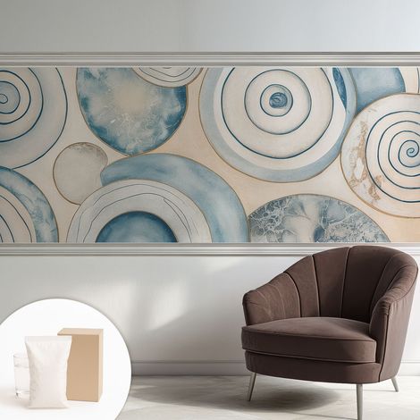 Carta Da Parati - Fotomurale In Vlies - per Decorazione pareti - Per La Cucina Camera Da Letto Per La Soggiorno Vortici a spirale 250x104 cm (1/5)