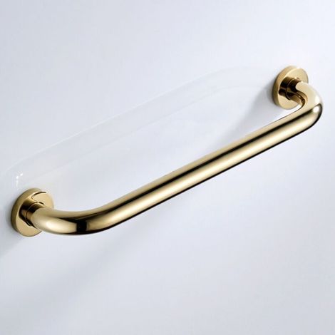 Poignée en laiton barre d'appui salle de bain poignée dorée poignée de douche encastré mural 30 cm (1/5)