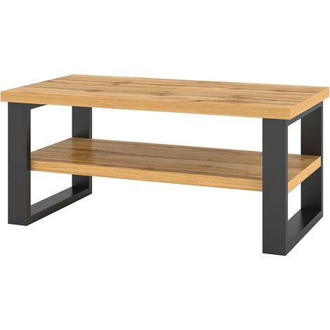 Tavolino da salotto design collezione MILO colore rovere. Mobile ideale per il tuo soggiorno. (1/4)