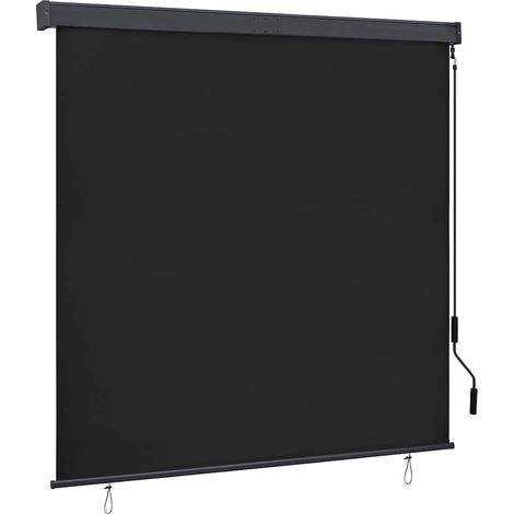 Store Enrouleur Extérieur Vertical pour Balcon et Terrasse Anthracite 160 x 250 cm - PANGIVO (1/5)
