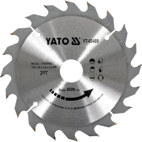 Yato YT-6065 hoja de sierra circular 20 cm 1 pieza(s)