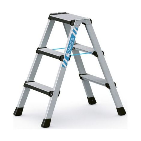 ZARGES Comfortstep B - LM-Stufen-Stehleiter 2 x 3 Stufen (1/4)